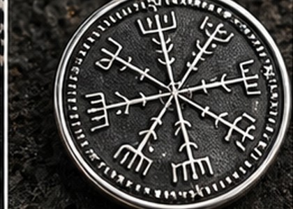 Nordischer Anhänger an einer Silberkette